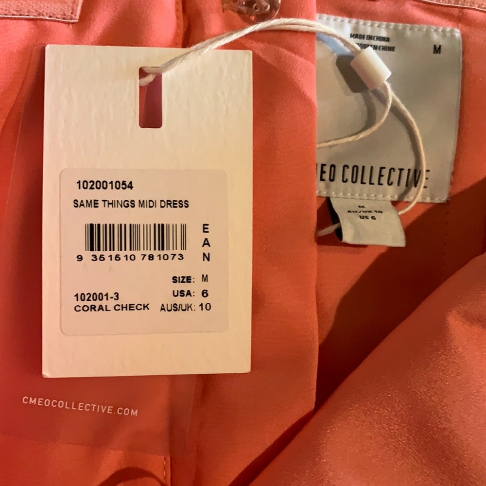 NWT $225 C/MEO Collective Size 6 Same Things Dress - Picture 11 of 12